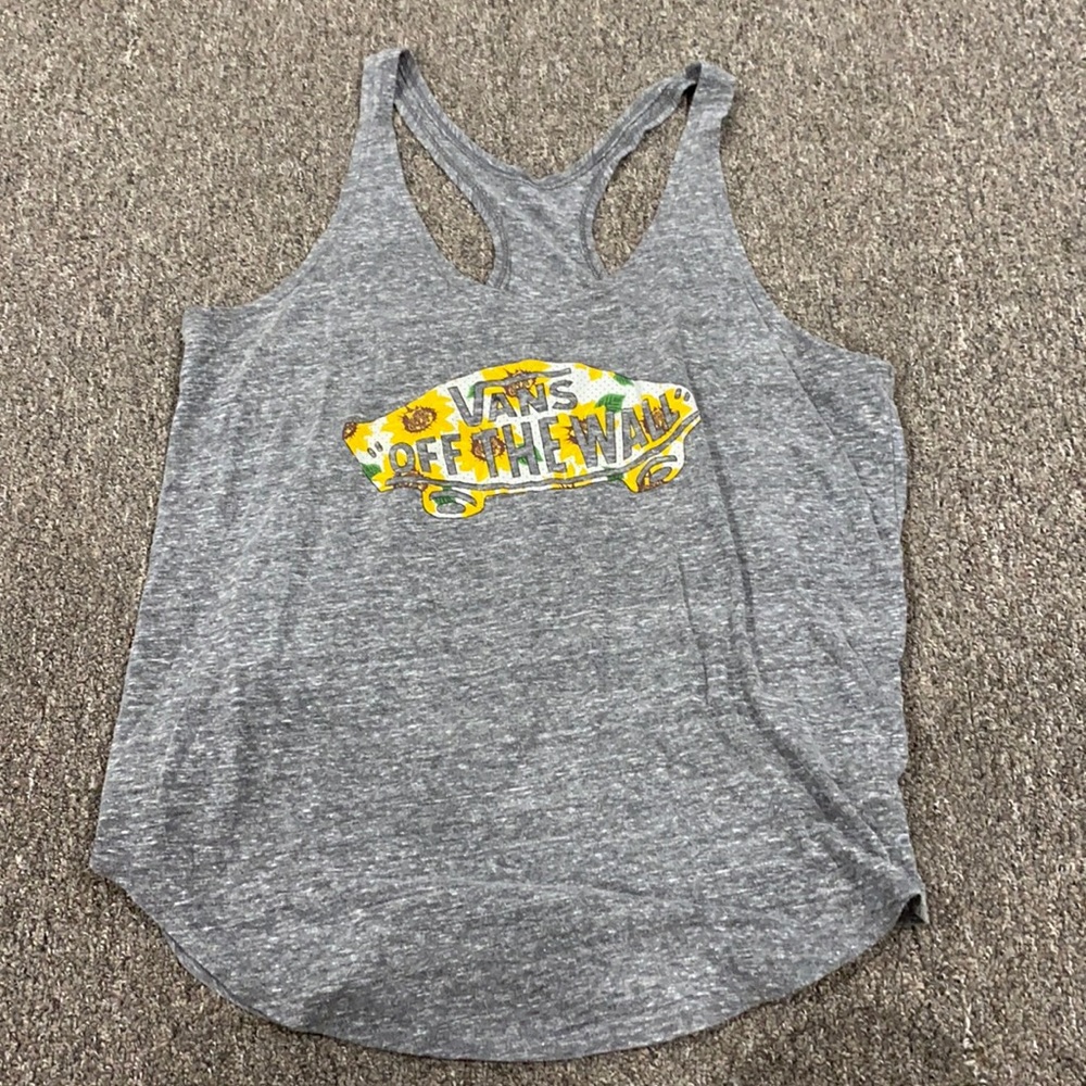 Vans sunflower racerback tanktop